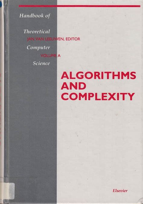 Algorithms and complexity handbook of theoretical computer science vol a. - Hp ux csa official study guide and reference 2nd edition.