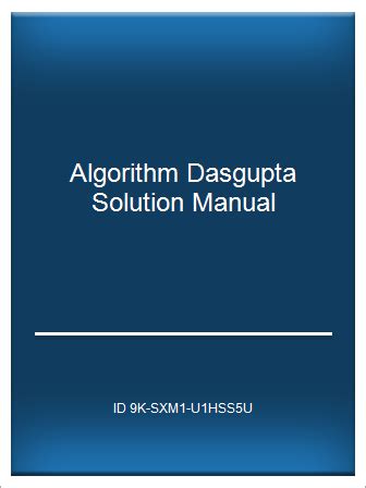 Algorithms by sanjoy dasgupta solutions manual. - Catálogo monumental de toro y su alfoz.