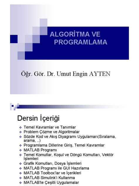 Algoritma Ve Programlama PDF PDF Scribd. 
