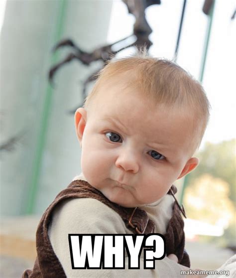 Alguma pergunta? - Skeptical Baby Make a Meme