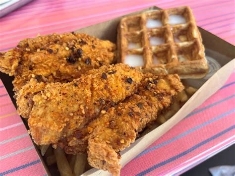 4350 University Avenue, San Diego, CA 92105. Ali’s Chicken & Waffles leases the back counter of the Donut Star, serving a halal rendition of the famous pairing alongside shrimp and grits and .... 
