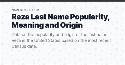 Ali Reza Surname Origin, Meaning & Last Name History