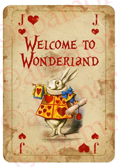 Alice In Wonderland Signs Printable