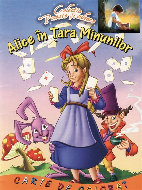 Alice in Tara Minunilor Carte de Citit Si de Colorat