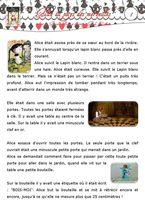 Alice in Wonderland Pistes de Travail