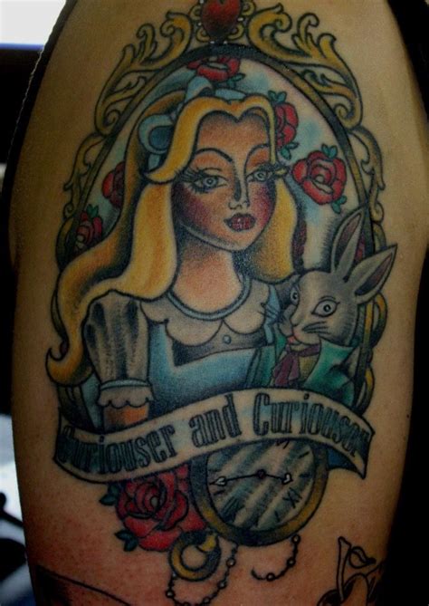 Alice in Wonderland inspired tattoo...curiouser and curiouser... I