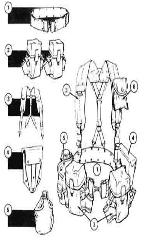 Alice webbing set.  (All-Purpose Lightweight Individual Carrying Equipm...