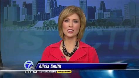 Alicia smith wxyz tv. Moreover, Smith is quite active in community service whereby she makes donations and volunteers in several foundations and organizations including Make-A-Wish Michigan, Pancreatic Cancer Action Network (PanCAN), and Michigan Humane among others. Alicia Smith Age. How old is Alicia Smith? Smith is 34 years old as of 2022. 