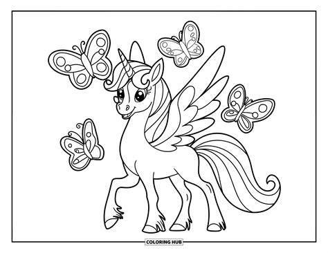 Alicorn Coloring Shee