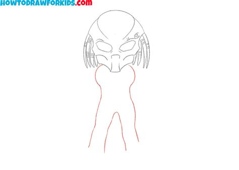 Alien Drawing Easy Simple Predator Drawing How To Draw Predators Step