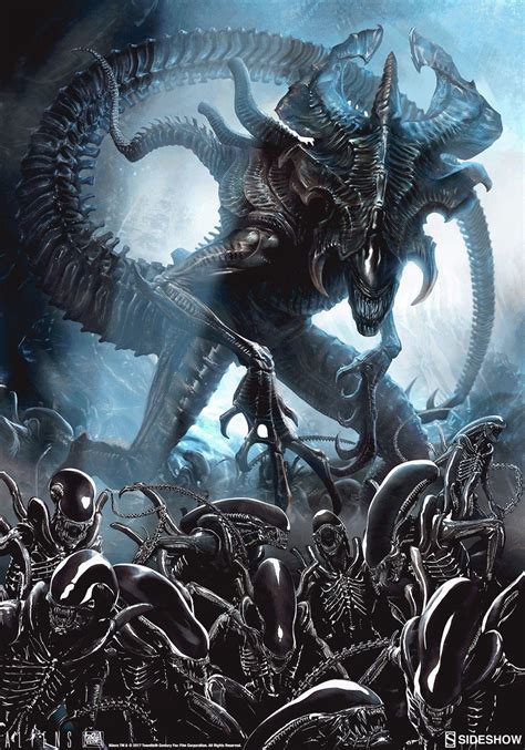 Alien King Premium Art Print Alien artwork, Predator alien art, …