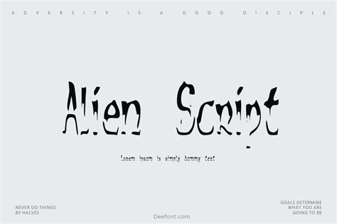 Alien Script Font Download