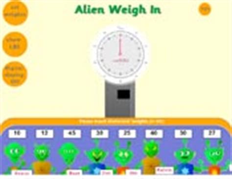 Alien Weigh In lesson outline