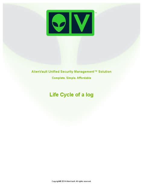 AlienVault Life Cycle of a Log