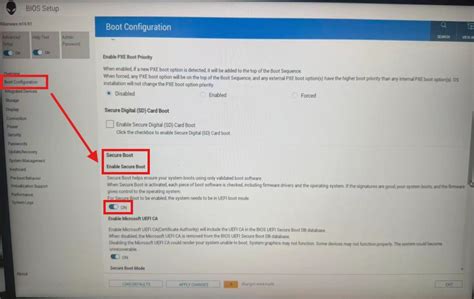 Alienware bios secure boot.  The most common keys are: F2 Key: This is Enables you to co...