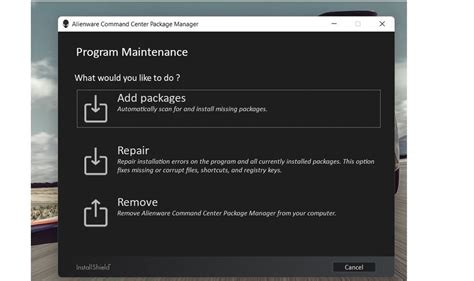 Alienware command center package manager.  Ensure smooth operation of lights, fans, and ap...