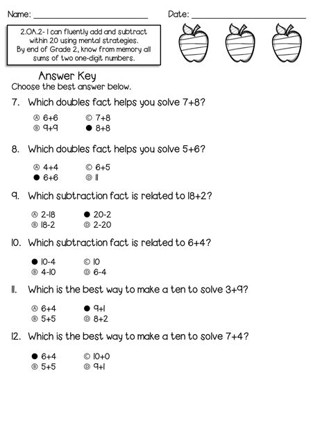 Aligned to CCSS.Math.2.OA.B.2 Fluently add and subtract within 20