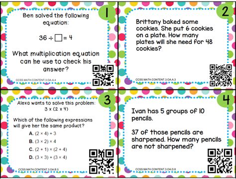 Aligned with Common Core Standards Multiplication and Division spiral