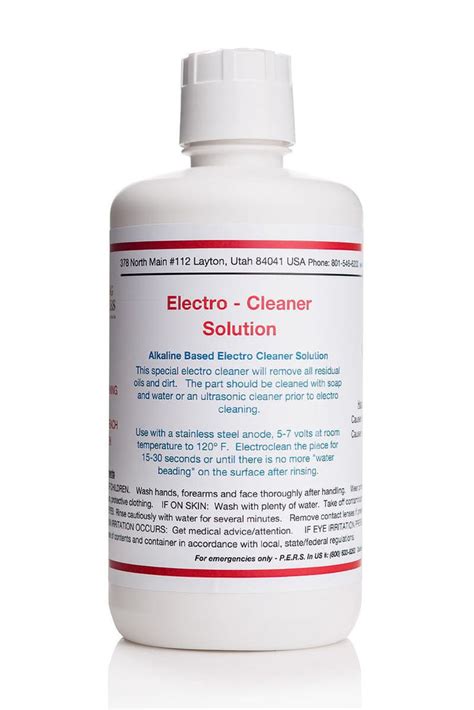 Alkaline cleaner electroplating.  Electro-Cleaner Solution is an alkaline ...