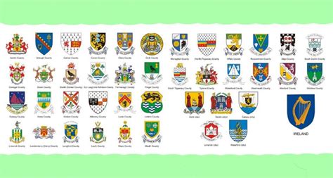 All 32 Irish county coat of arms, what they mean and where they come