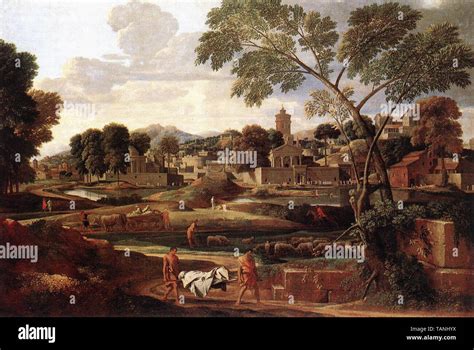 All About Landscape with the Funeral of Phocion by Nicolas Poussin