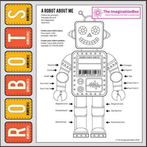 All About Me Robot 11 x 17