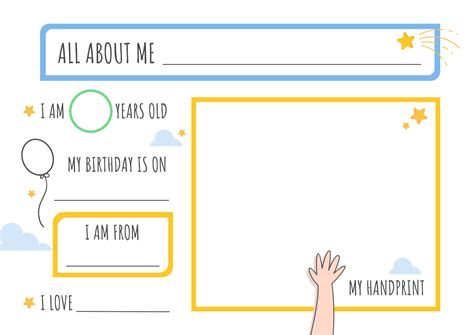 All About Me Sheets for Pre-K Google Slides & PowerPoint