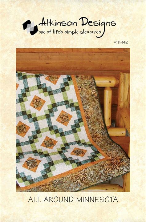 All Around Minnesota Quilt Pattern by Atkinson Designs Etsy
