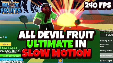 All Devil Fruit Ultimates In Slow Motion [240 FPS] - Blox Fruits ...