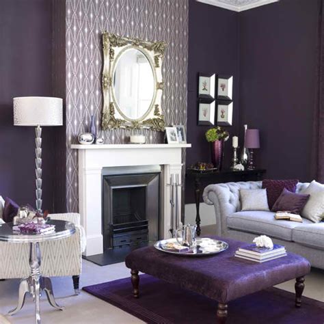 All Fireplaces 75 Beautiful Purple Family Room Ideas & Designs ...