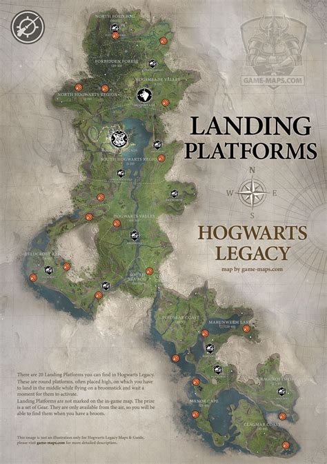 All Hogwarts Legacy landing platforms locations-nfmgame.com