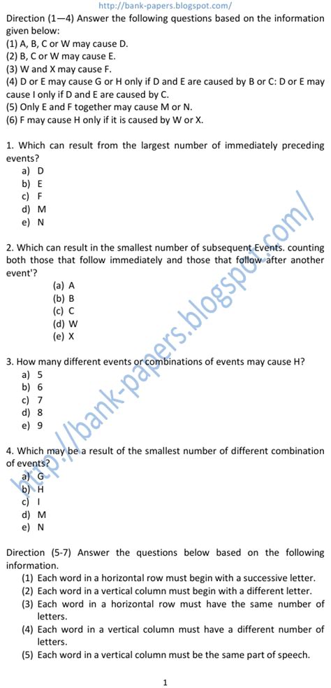 All Lecture Reasoning Bank Answer Key