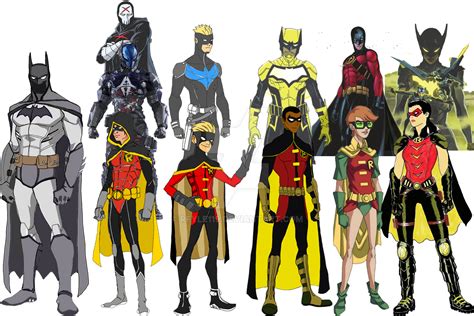 All Robins in Chronological Order in Batman Attack.