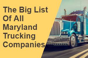 All SHARPSBURG, MD Trucking Companies & Motor Carriers