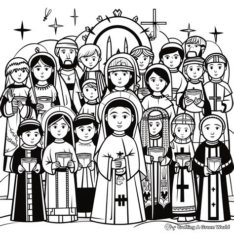 All Saints Coloring Pages