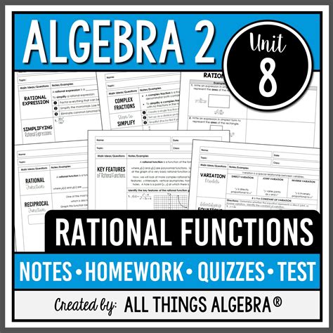 All Things Algebra Unit 8 Homework 3 Answer Key Distance Learning