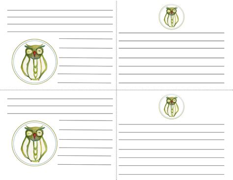All Things Creative Printable Note Cards