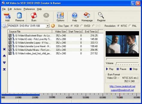 All Video to Vcd Svcd Dvd Creator & amp, Burner for Windows