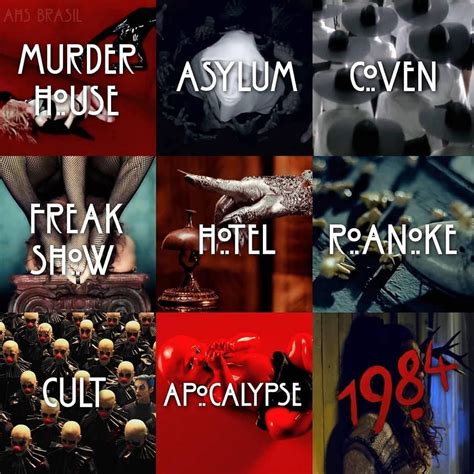 All ahs seasons. 06-Sept-2023 ... What is this season about? Per FX: "In American Horror Story: Delicate, after multiple failed attempts of IVF, actress Anna Victoria Alcott ( ... 