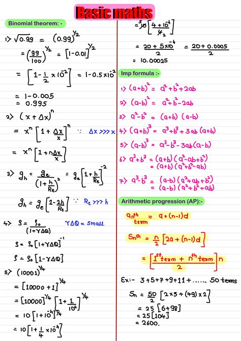 All basic maths formula with explanation pdf.  Get instant access now Updated ...