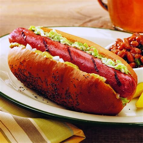 All beef hotdogs. To toast hot dog rolls: Add the buns to the air fryer after you've cooked the hot dogs. Air Fry at 390°F/195°C for 2-4 minutes. Pro Tip: This recipe can be made in the air fryer unit with a basket or the air fryer oven. If you are using the air fryer oven, use the middle rack and select the "Air Fry" function. 