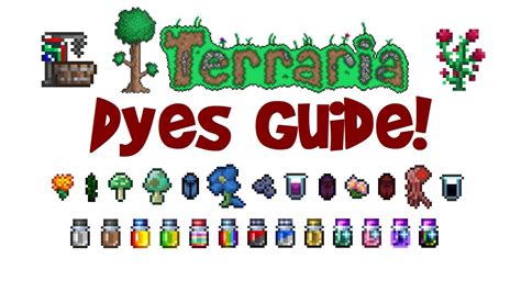 All dyes in terraria. In this video we rank every single dye in Terraria to discover which is the best«🎥» Self Rating: 8/10Solid.. But could use more varietyThumbnail was fun to ... 