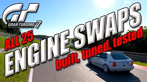As you'll be aware by now, GT7 has engine swaps! Yay! 🎉 The mechanism seems to entirely luck-based, so in these early stages we don't know what engines are available and what cars they fit in. I've created this thread so that the cloud-computing-mind of GTPlanet can do what it does best: assemble a complete list. Here's all the ones we …. 