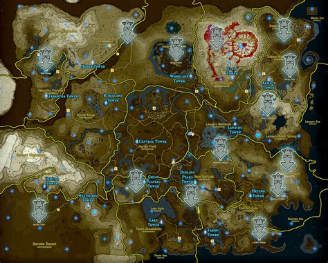 All locations in botw. Published Nov 19, 2021. Players can complete a total of 76 side quests in the Legend of Zelda: Breath of the Wild, and they vary in difficulty and time consumption. The Legend of Zelda: Breath of the Wild offers players a large number of optional activities, including 76 side quests that can be found and completed all over Hyrule. 