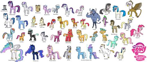 All my little pony characters. This is a sortable list of human world characters that appear in the My Little Pony Equestria Girls franchise's films, animated shorts, IDW comics, novelizations, and other merchandise. Official names are in bold. These names are mentioned in one of the films, used with merchandise, or stated by the film's crew. Names that are not in bold are … 