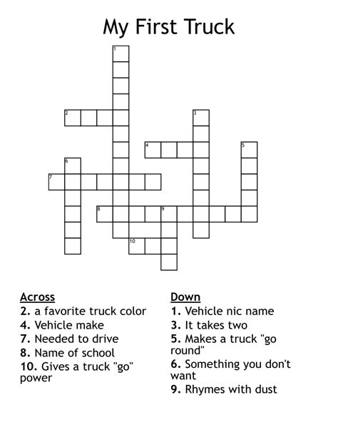 All purpose truck crossword clue. All-purpose truck. Let's find possible answers to "All-purpose truck" crossword clue. First of all, we will look for a few extra hints for this entry: All-purpose truck. Finally, we will solve this crossword puzzle clue and get the correct word. We have 1 possible solution for this clue in our database. 