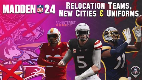 The new GridIron Notes states that players can "Utilize a streamlined team relocation feature with new cities, logos and uniforms to create your own Franchise story". This is certainly promising ...