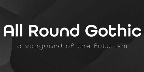 All round gothic font free download. How about 20,000+ Commercial Fonts with Unlimited Downloads Download Now. Originally designed in 2012 by Ryoichi Tsunekawa, All Round Gothic is a font family inspired by classic sans serif fonts such … 