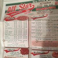 All Star Pizza & Subs located at 2101 6th Ave, Altoona, PA 16602 - reviews, ratings, hours, phone number, directions, and more.. 