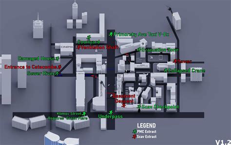 All Streets Of Tarkov PMC Extracts Guide With Map